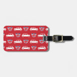 British Mini Cooper Hearts - Red Luggage Tag at Zazzle