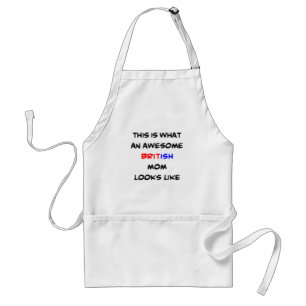 british mom, awesome adult apron