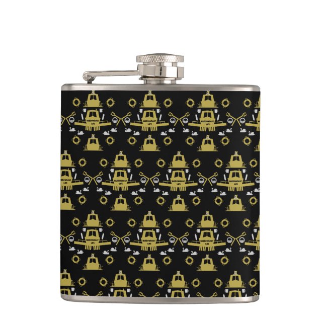 British Narrowboat Gifts Flask (Front)