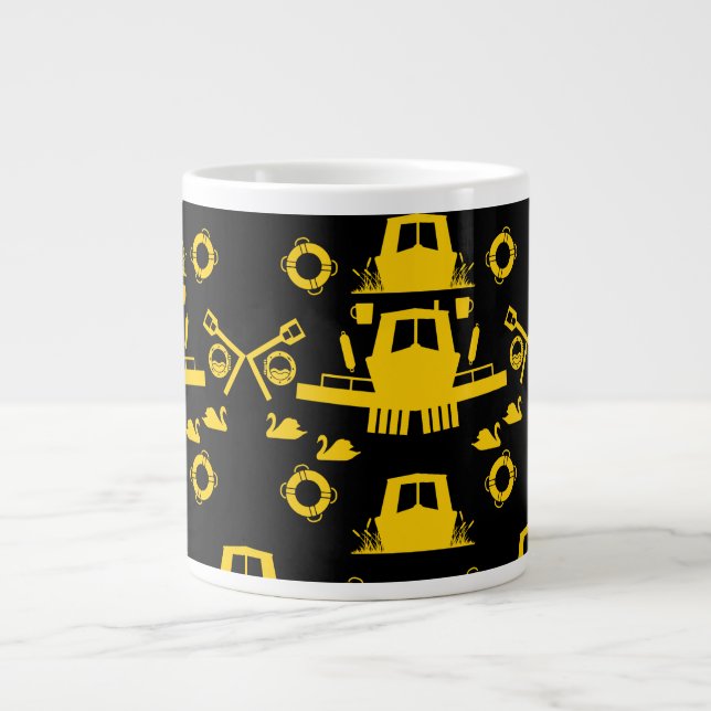 British Narrowboat Gifts Giant Coffee Mug (Front)