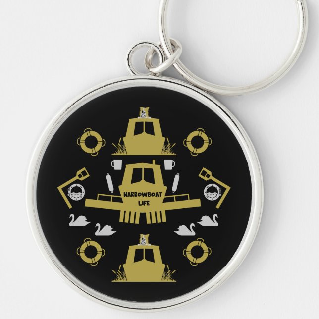 British Narrowboat Gifts Keychain (Front)