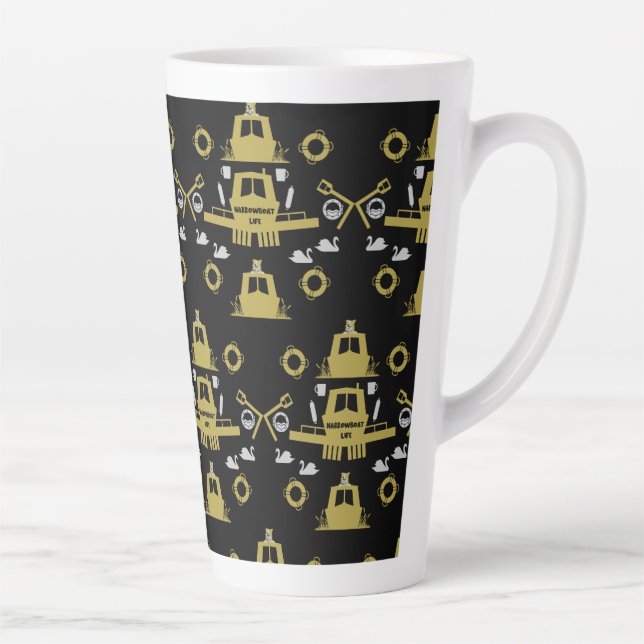 British Narrowboat Gifts Latte Mug (Right)