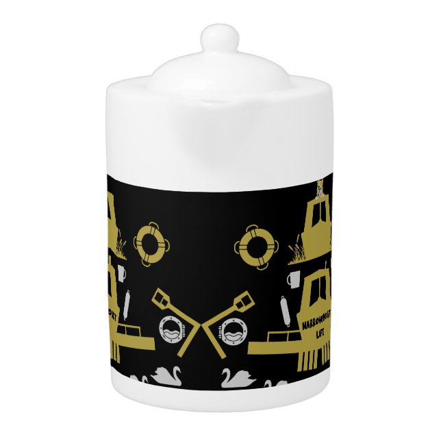 British Narrowboat Gifts Teapot (Front)