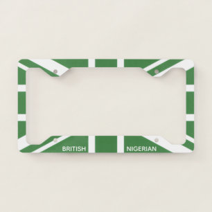 British - Nigerian License Plate Frame