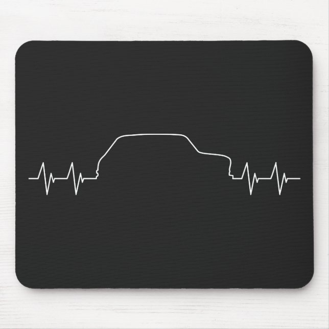 British Oldtimer Mini Cooper Pulse Mouse Pad (Front)