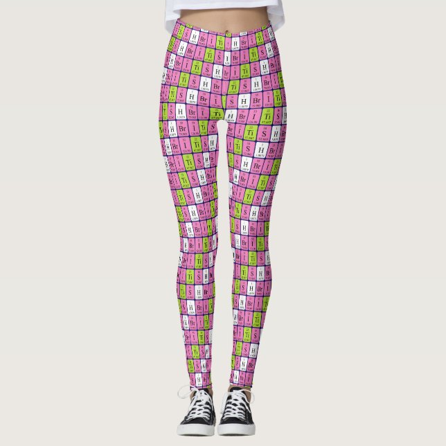 British periodic table patriotic leggings 1 (Front)