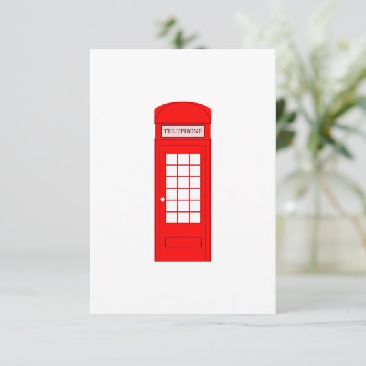 British Phone Booth (Standing Front)