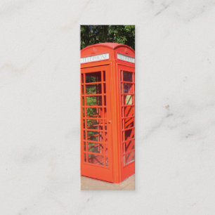 BRITISH PHONE BOOTH PROFILE CARD