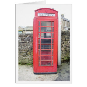 British Phone Box Cards