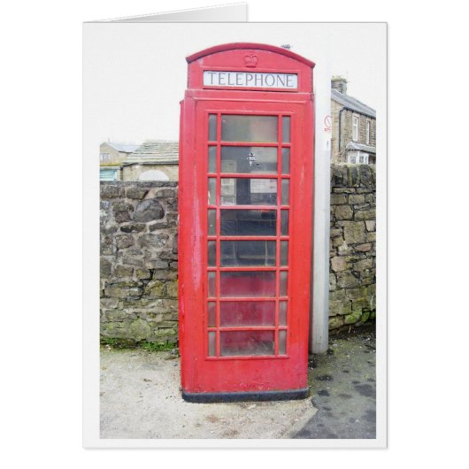 British Phone Box Cards (Front)