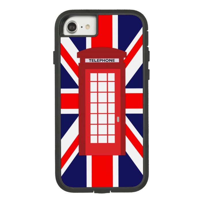 British phone box Union Jack flag CaseMate iPhone Case