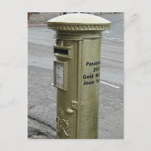 British pillar box _ George VI Postcard