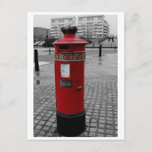 British Pillar box - Liverpool Special 1853 Postcard
