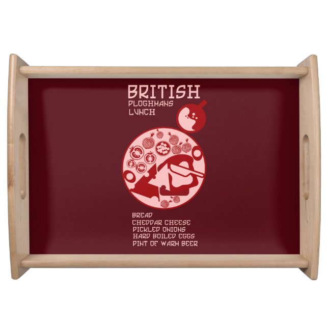 British Ploughman lunch Serving Tray (Front)