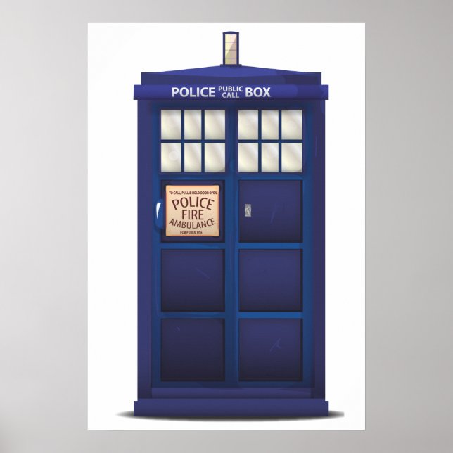 British Police Box Poster (Front)