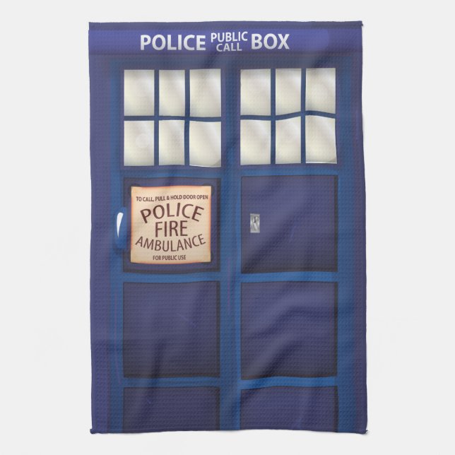 British Police Box Towel (Vertical)