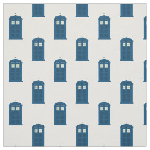 British Police Call Box Fabric