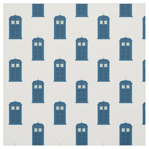 British Police Call Box Fabric