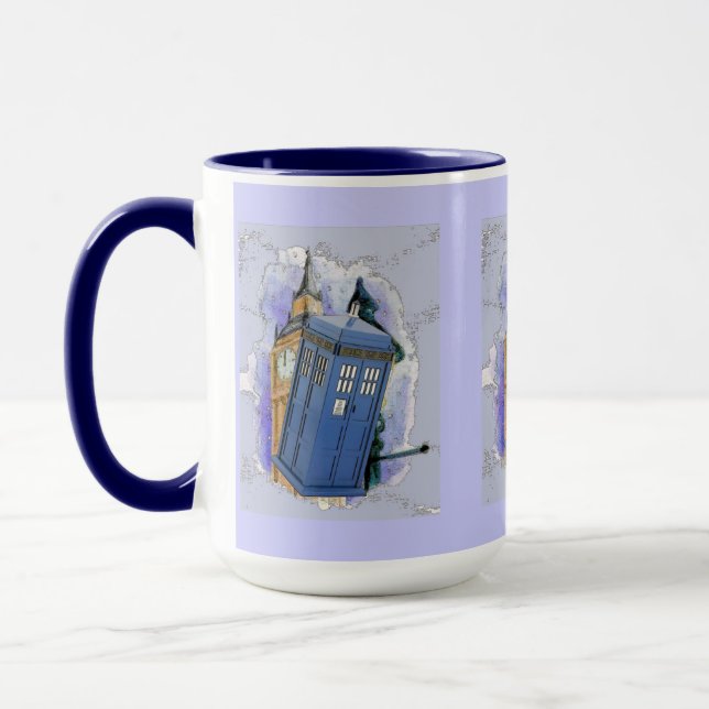 British Police Call Box Mug (Left)