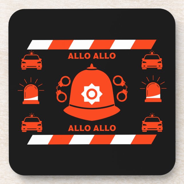 British Police Gifts And Accessories   Beverage Coaster (Front)