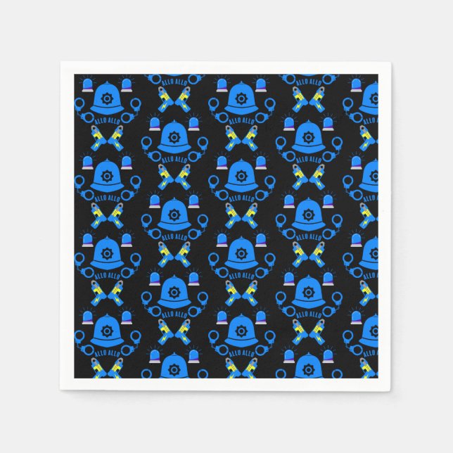 British Police Gifts And Accessories   Napkins (Front)