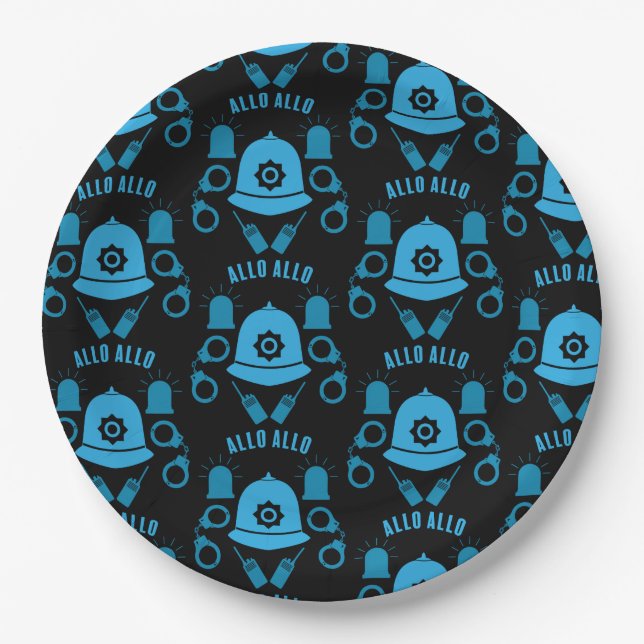 British Police Gifts And Accessories   Paper Plates (Front)