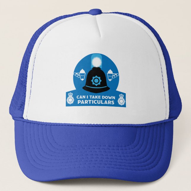 British Police Gifts And Accessories   Trucker Hat (Front)