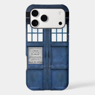 British Police Phone Call Box Retro 1960s Pattern iPhone 17 Pro Max Case