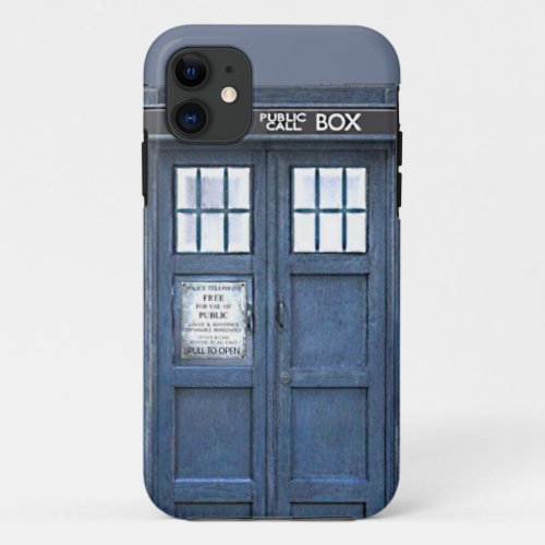 British Police Public Call Box Blue iPhone 5 Case