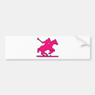 British Polo Sport Horse Player Silhouette Ponies Bumper Sticker