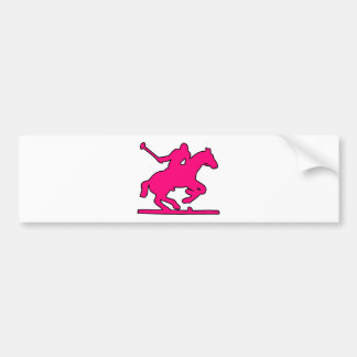 British Polo Sport Horse Player Silhouette Ponies Bumper Sticker