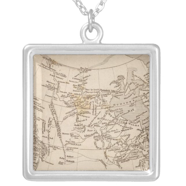 British possessions in America Silver Plated Necklace (Front)