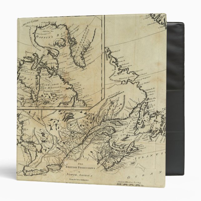 British Possessions in North America 2 3 Ring Binder (Front/Inside)