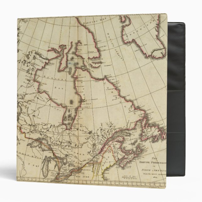 British Possessions in North America 3 Ring Binder (Front/Inside)