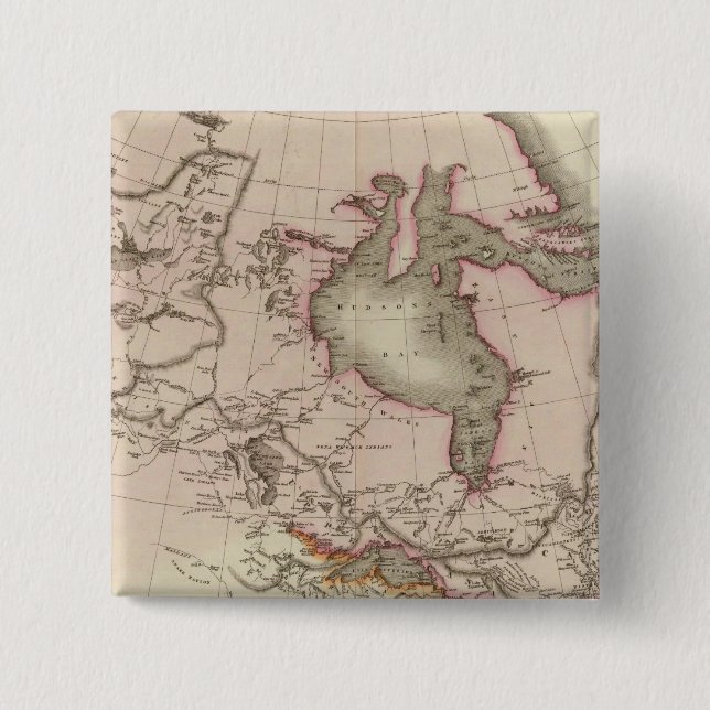 British possessions in North America Pinback Button (Front)