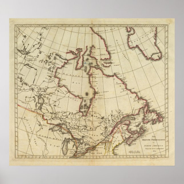 British Possessions in North America Poster (Front)