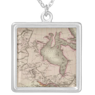 British possessions in North America Silver Plated Necklace