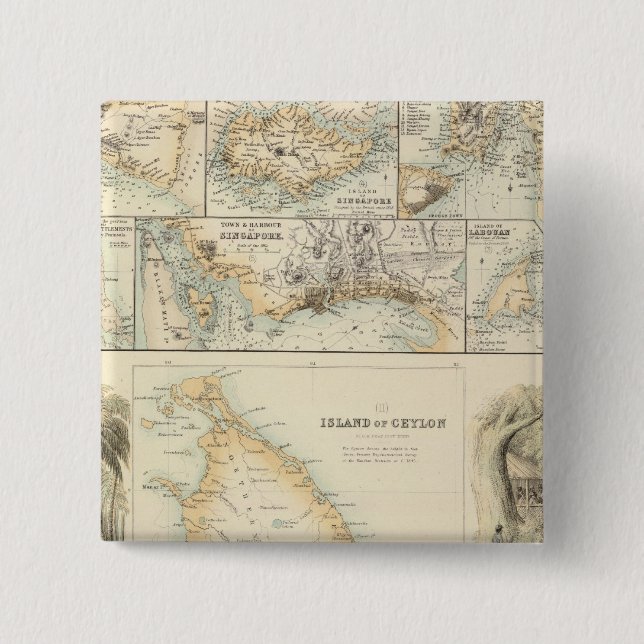 British Possessions in the Indian Seas Button (Front)