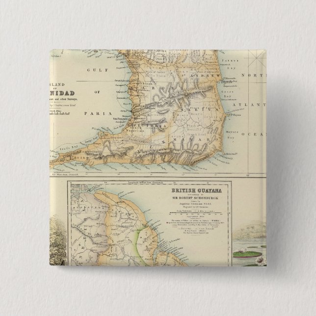 British Possessions on the North East Coast Button (Front)