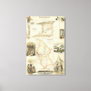 British Possessions on the North East Coast Canvas Print