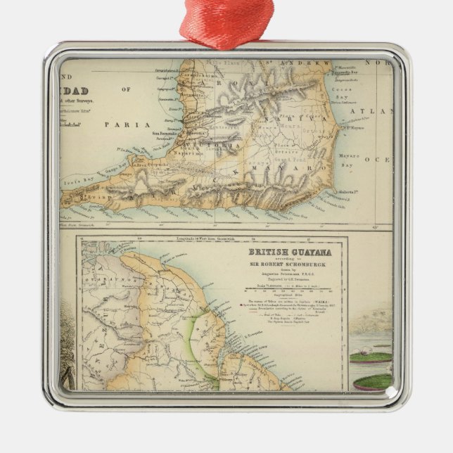 British Possessions on the North East Coast Metal Ornament (Front)