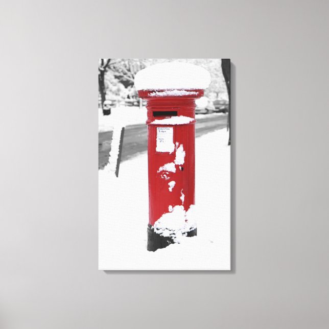 British Post Box Canvas Print (Front)