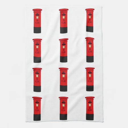 British Post Box Kitchen Towel