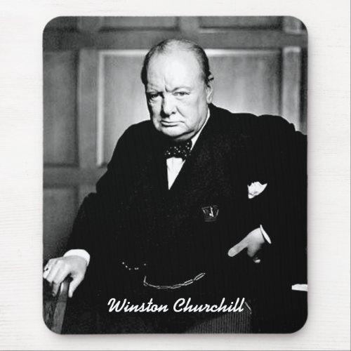 British Prime Minister Sir Winston Churchill Mouse Pad