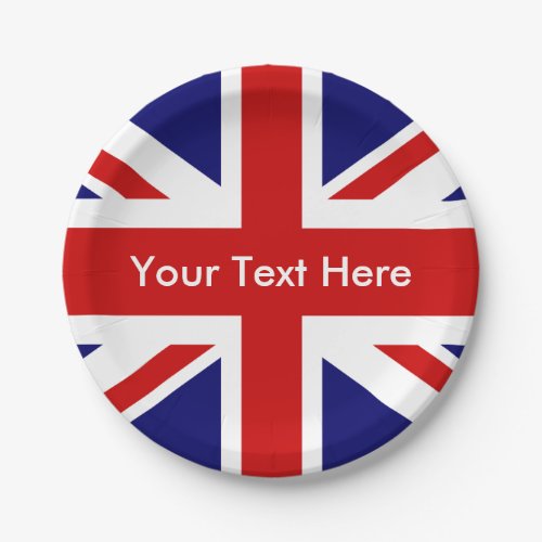 British Pub Union Jack Paper Plates