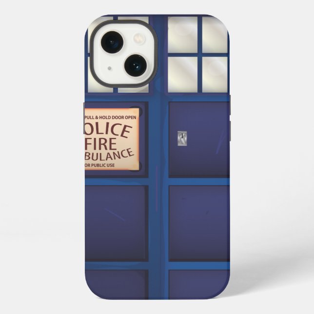 British Public Call box Iphone Case (Back)