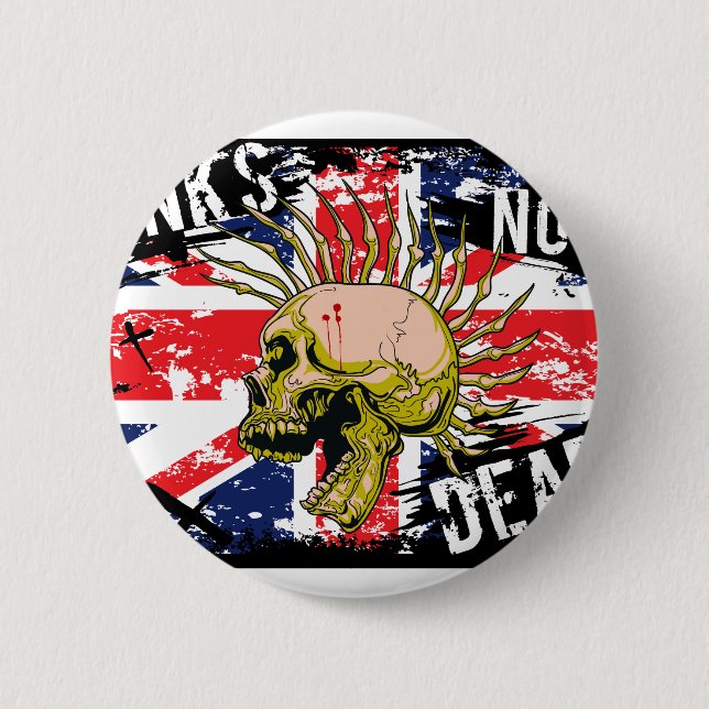 British Punk Not Dead Button (Front)