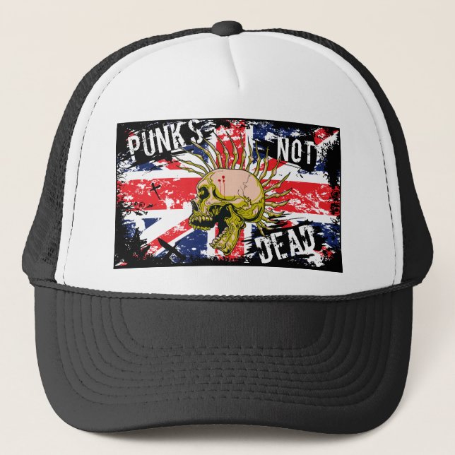 British Punk Not Dead Trucker Hat (Front)