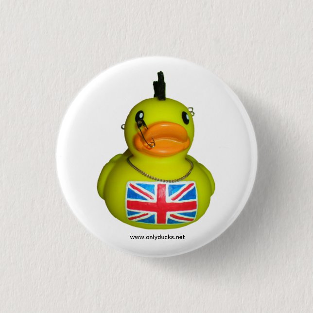 British Punk Rubber Duck Pin (Front)