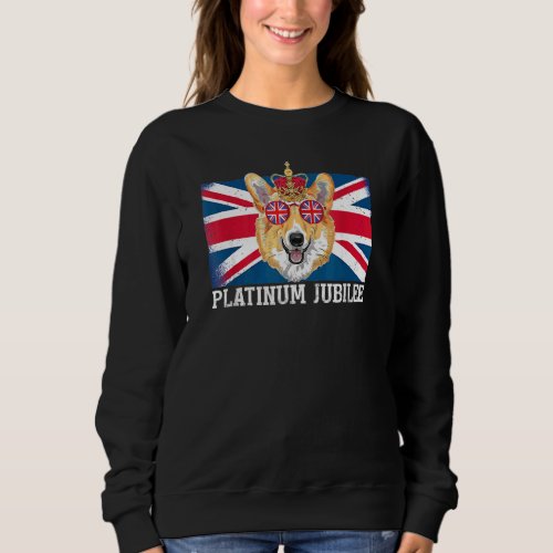 British Queen Monarchy Platinum Jubilee 70th Anniv Sweatshirt